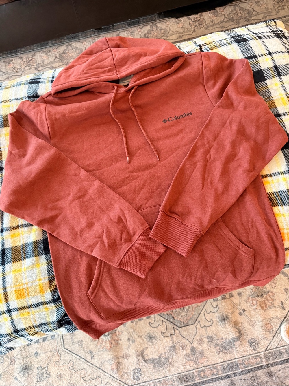 Columbia Men's Rust Red Pullover Hoodie NWT Rust Color ❤️
